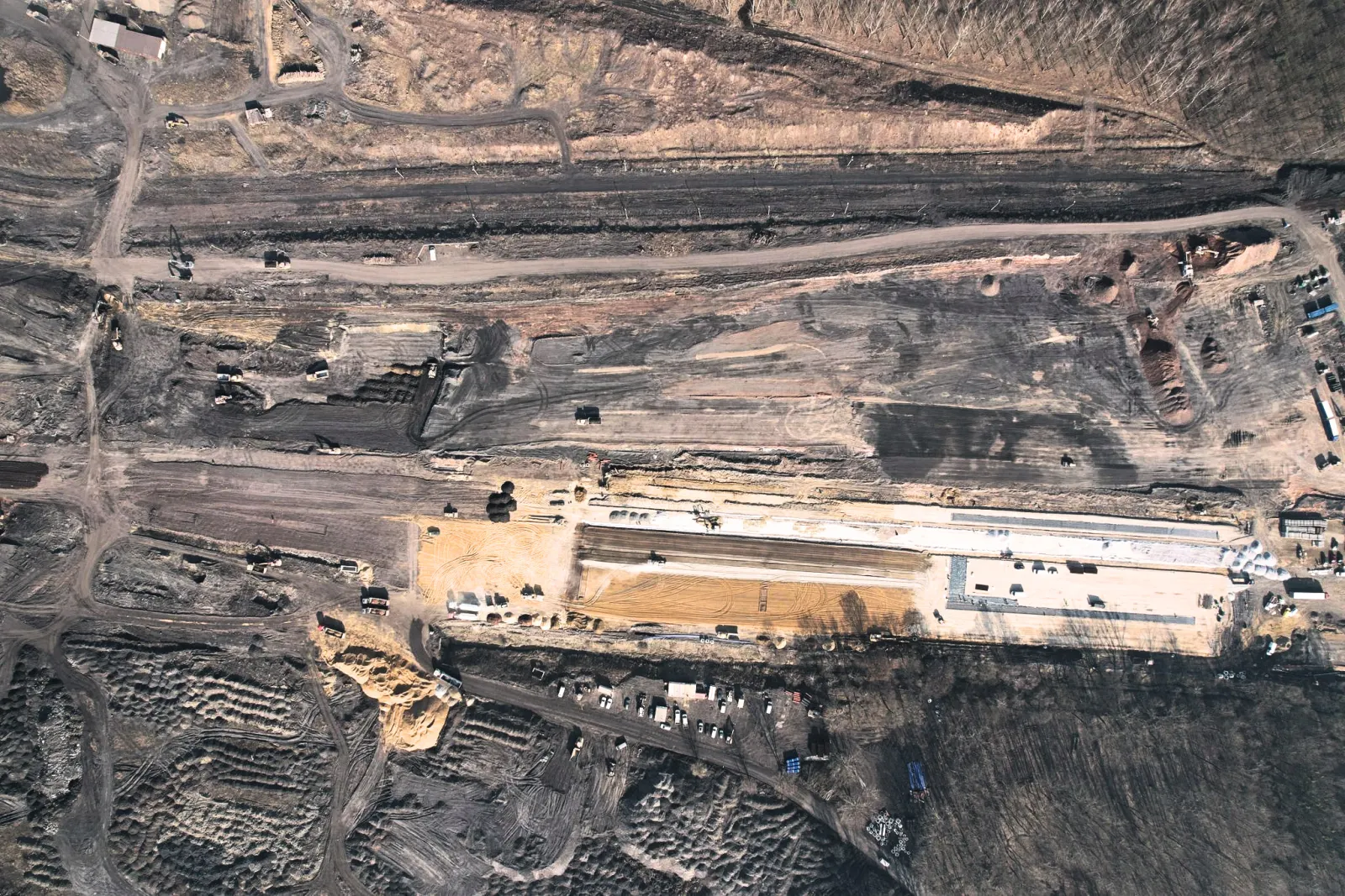 Panorama inwestycji z lotu ptaka